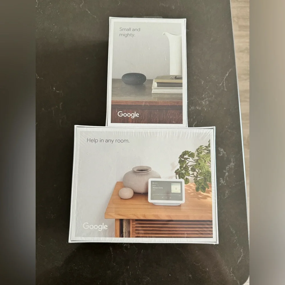 Google Nest Hub (2nd gen) and Google Nest Mini
